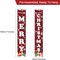 Christmas Red Black Buffalo Plaid Banner Decorations - 71"L x 12"W (Christmas)